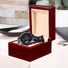 To My Husband Your Last Everything (Charcoal Black) – Men's Watch